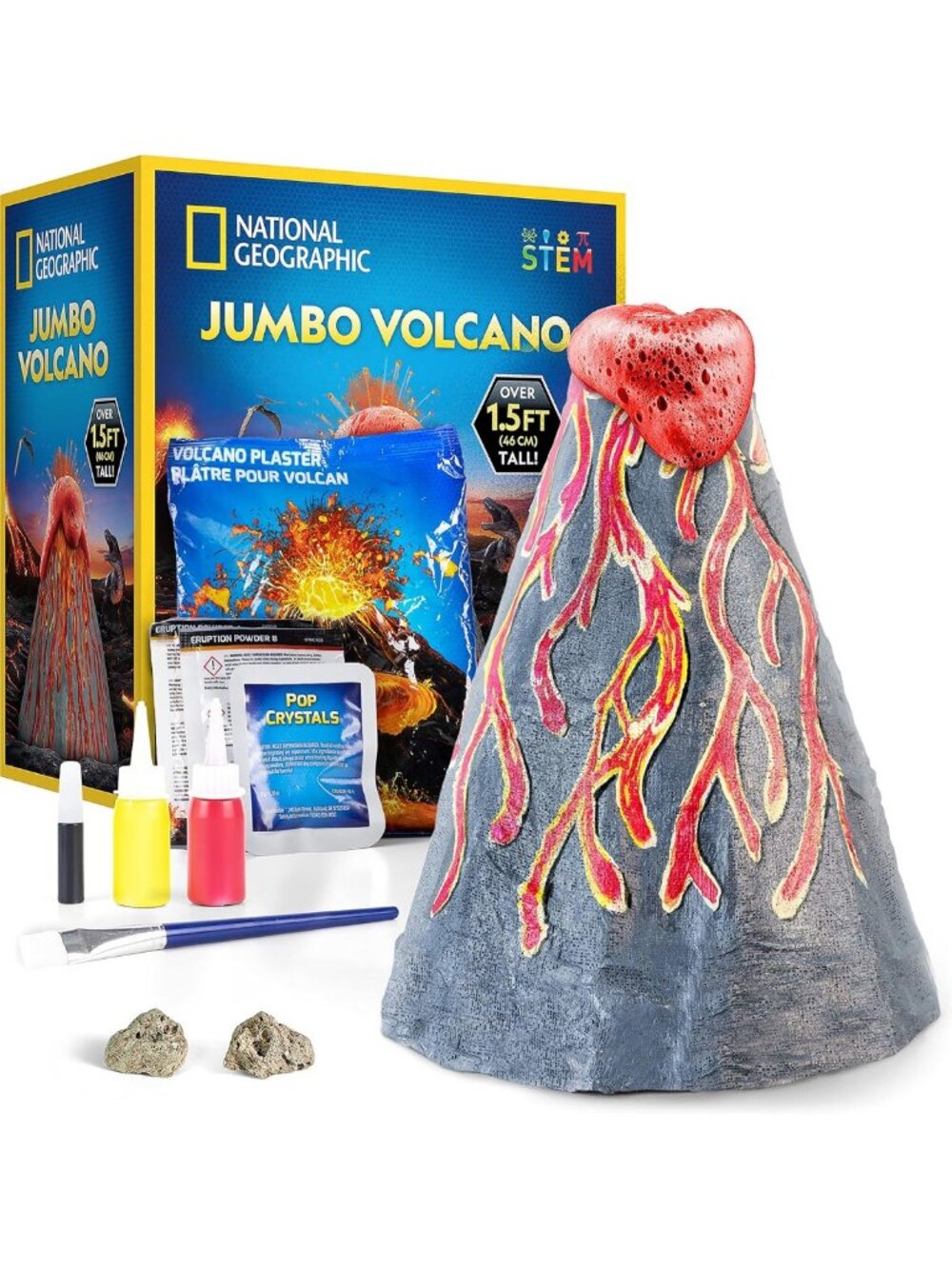 Jumbo Volcano Science Kit - 18" Erupting Volcano, Fun Science Experiments
